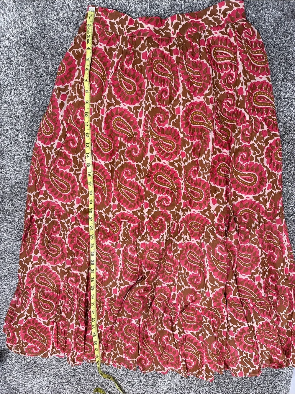 Cleobella organic cotton paisley printed skirt, size large - Picture 7 of 11